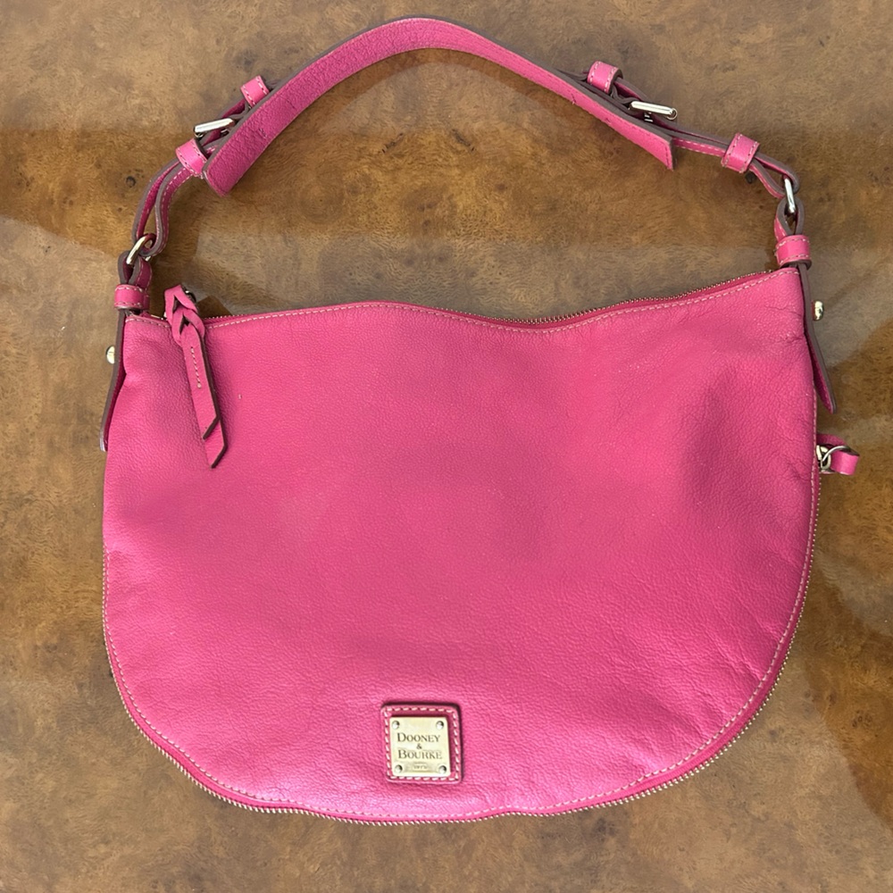 Dooney & Bourke Pink Leather Shoulder Bag